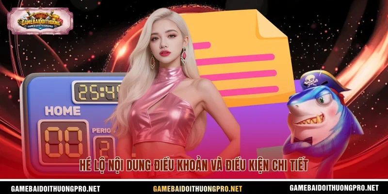 Hé lộ nội dung điều khoản và điều kiện chi tiết