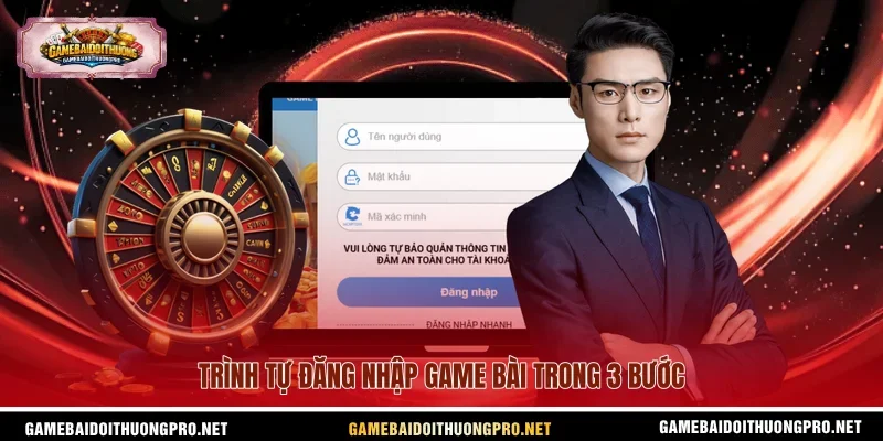 Trình tự đăng nhập game bài trong 3 bước