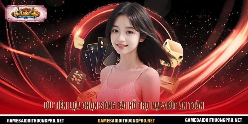 Ưu tiên lựa chọn sòng bài hỗ trợ nạp/rút an toàn